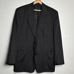 Canali Pure Wool Gray Men’s Suit Blazer Jacket‎ Size 56R US 46R Work Business